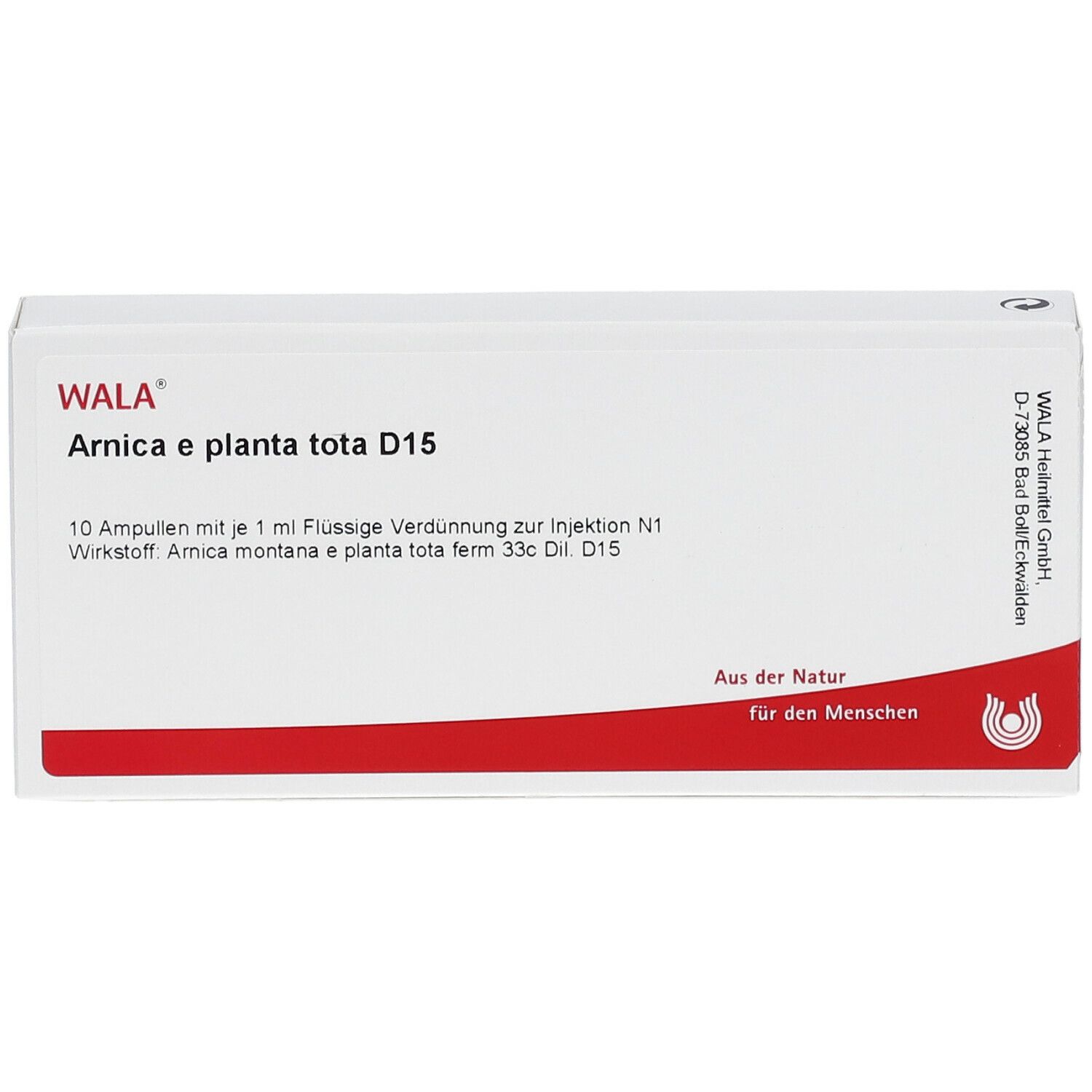WALA® Arnica E Planta tota D 15 Amp.