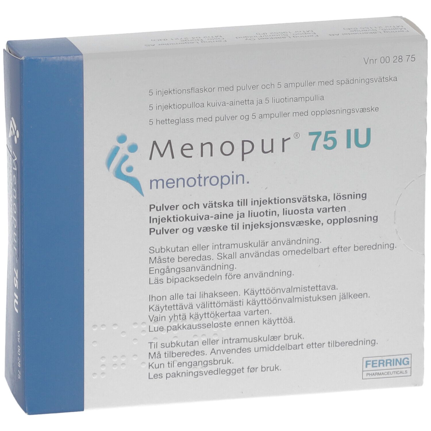 MENOPUR HP 75 I.E. Plv.u.Lsm.z.H.e.Injektionslsg.