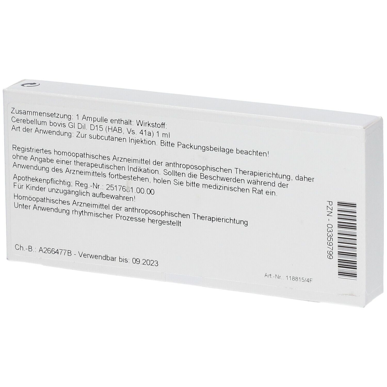 WALA® Cerebellum Gl D 15