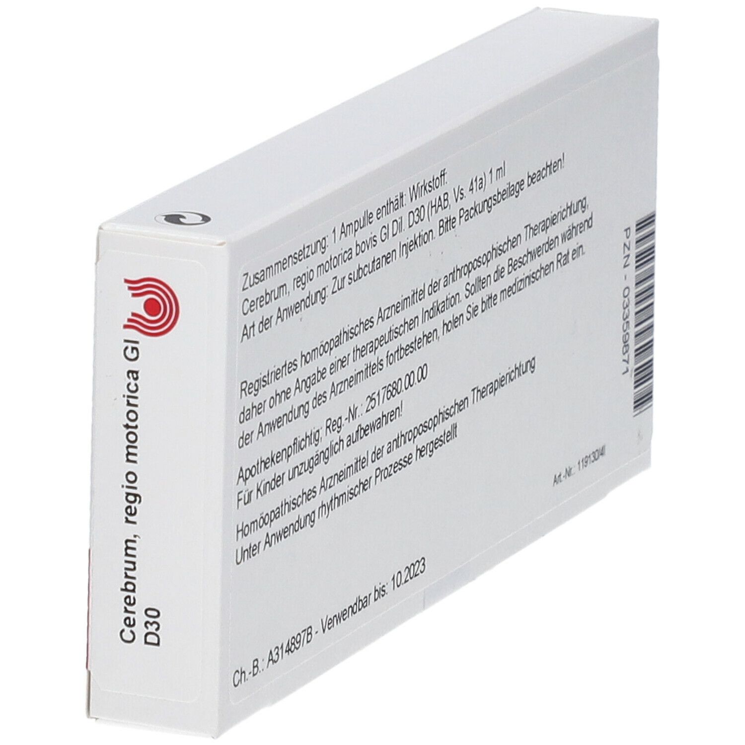 WALA® Cerebrum regio motorica Gl D 30