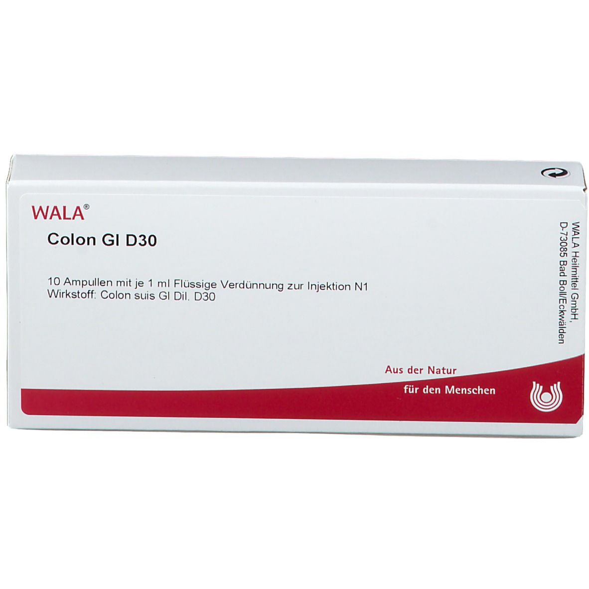 WALA® Colon Gl D 30 Amp.