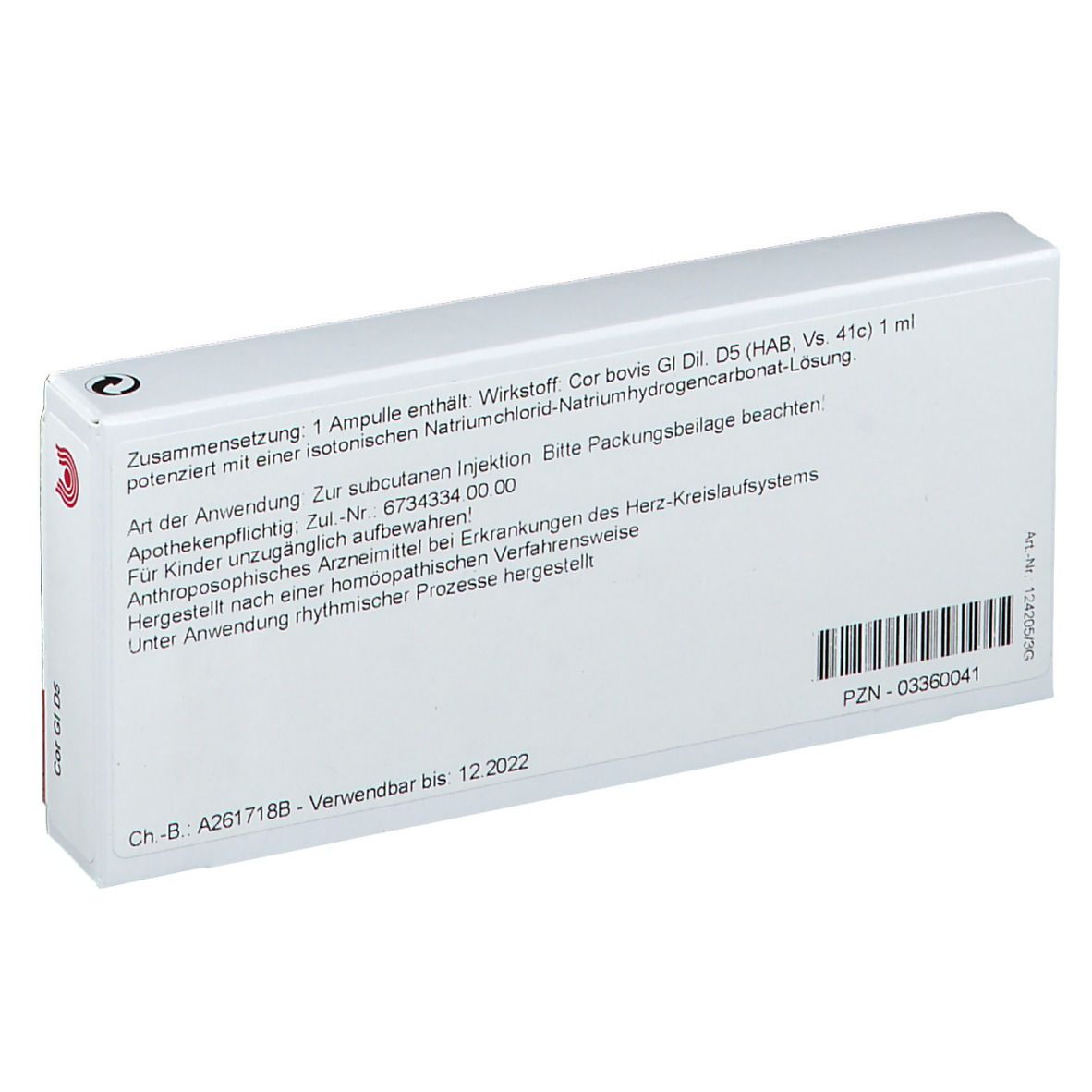 WALA® Cor Gl D 5 Ampullen
