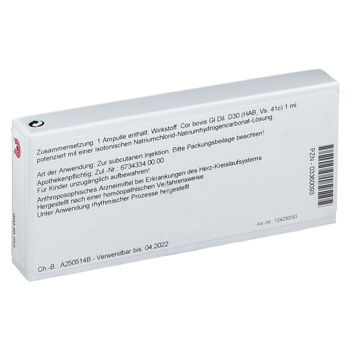 WALA® Cor Gl D 30 Ampullen