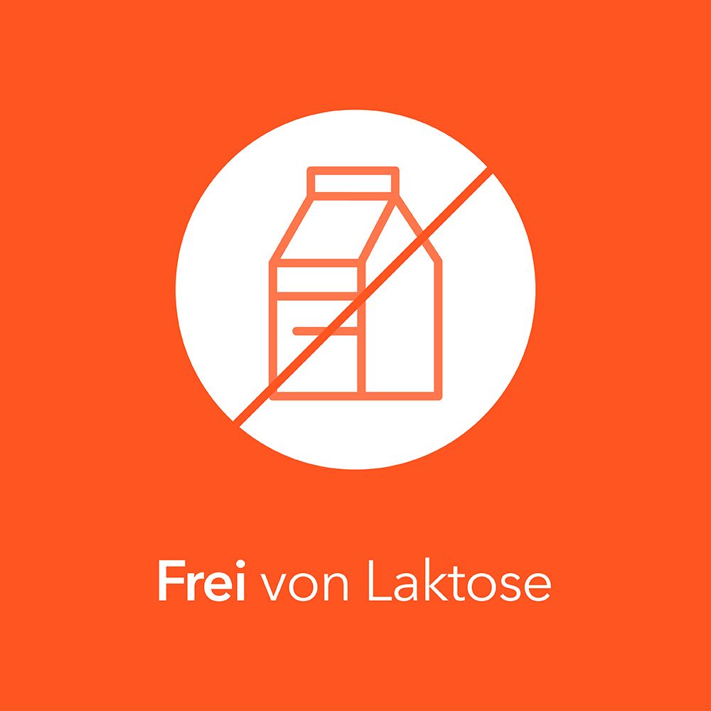 Symbol: Frei von Laktose.