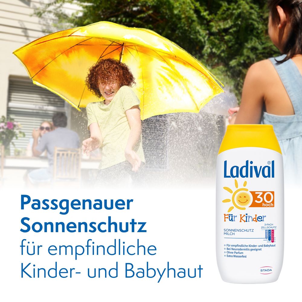 Ladival® Sonnenmilch für Kinder LSF 30 - Jetzt 10% Rabatt mit dem Code stada2024 sparen*