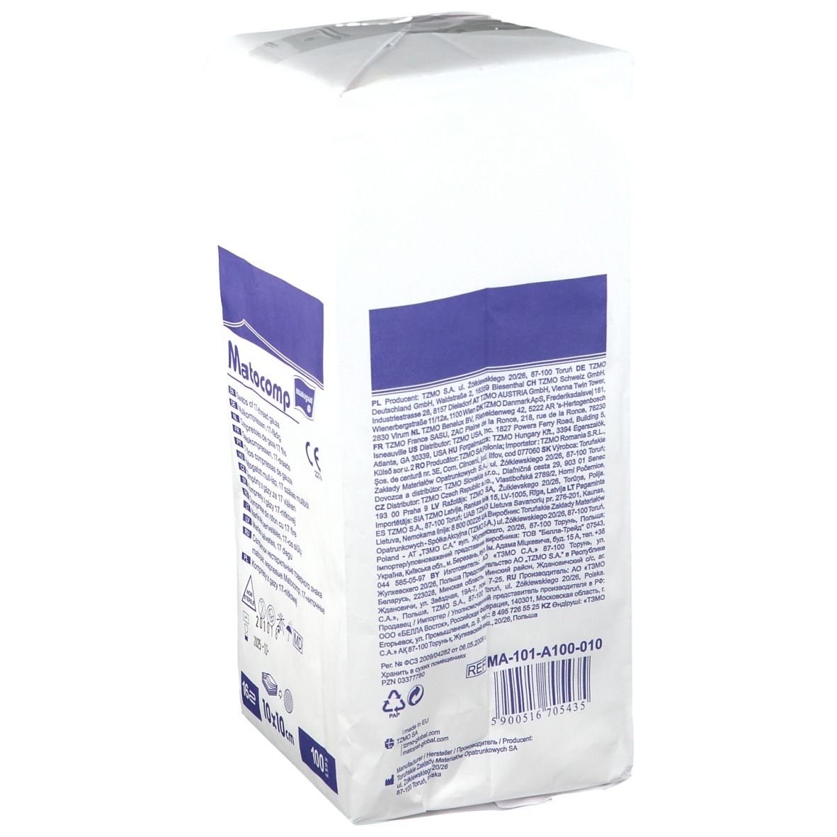 Matocomp® Mullkompressen 10x10 cm unsteril 16-fach