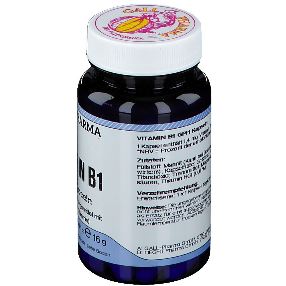 GALL PHARMA Vitamin B1 1,4 mg GPH Kapseln