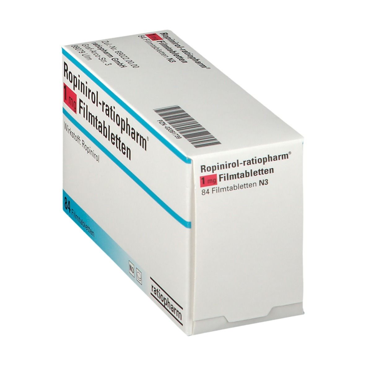 ROPINIROL-ratiopharm 4 mg Filmtabletten 84 St