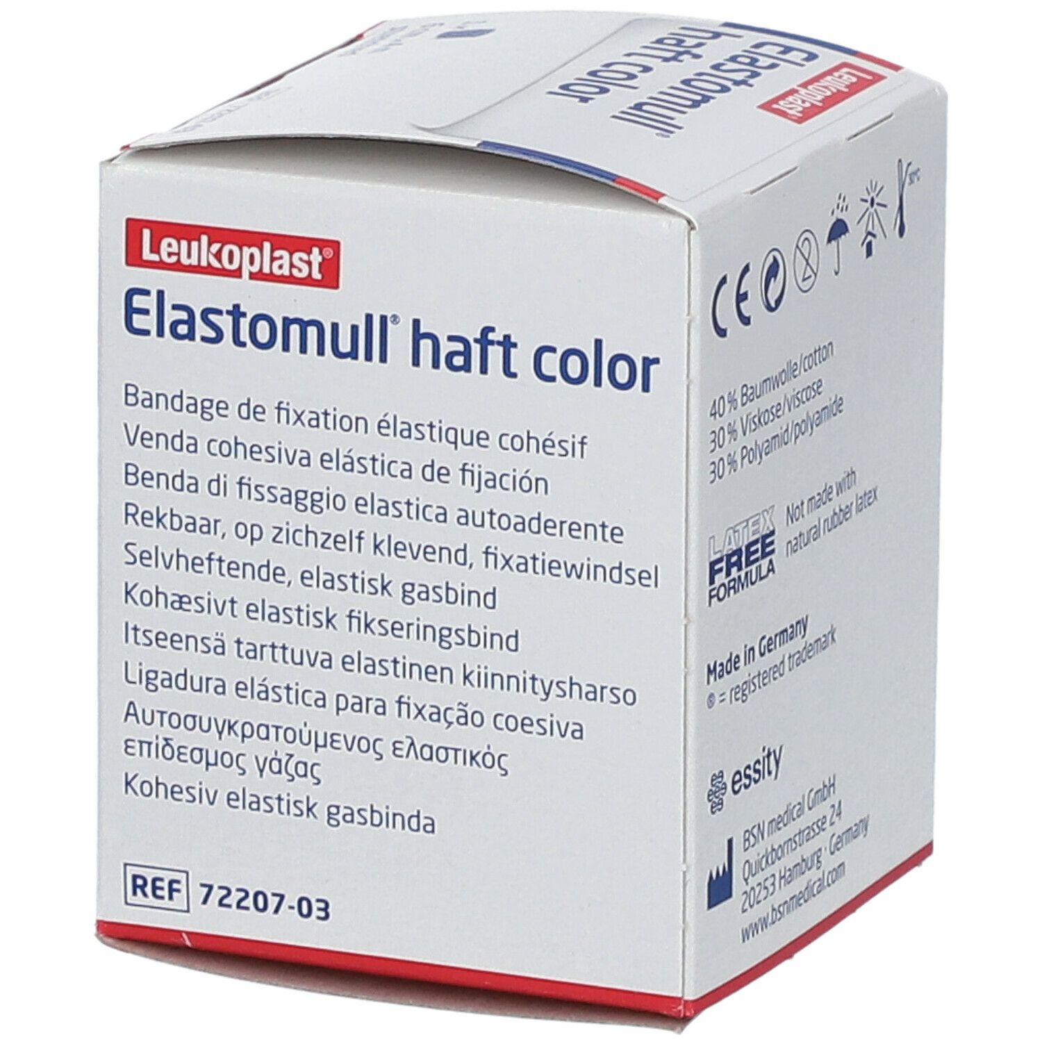 Elastomull® haft color 6 cm x 4 m blau