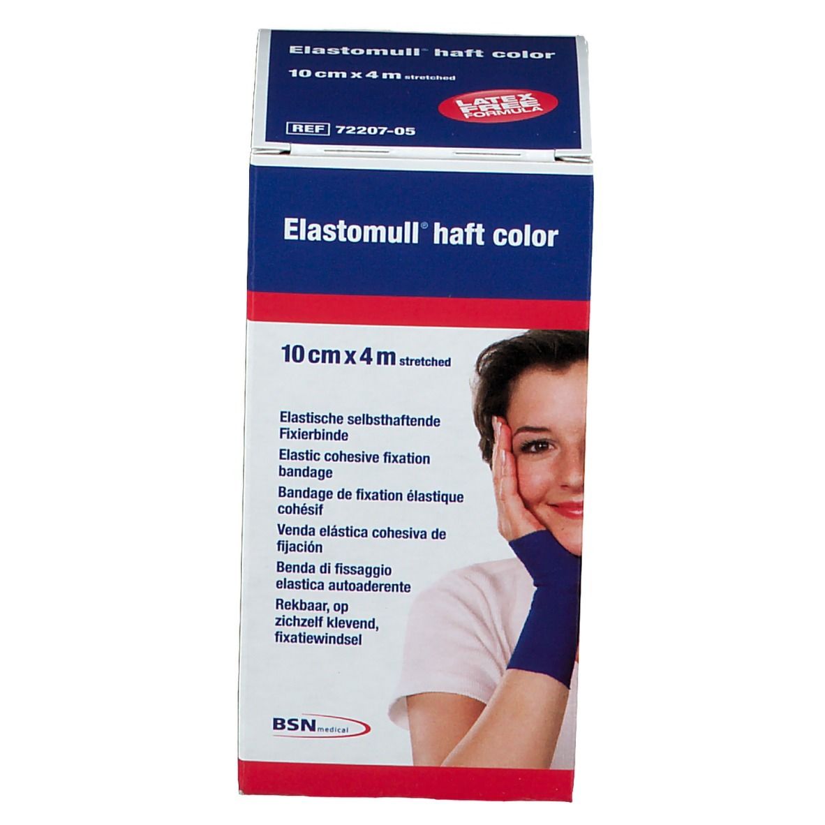 Elastomull® haft color 10 cm x 4 m blau