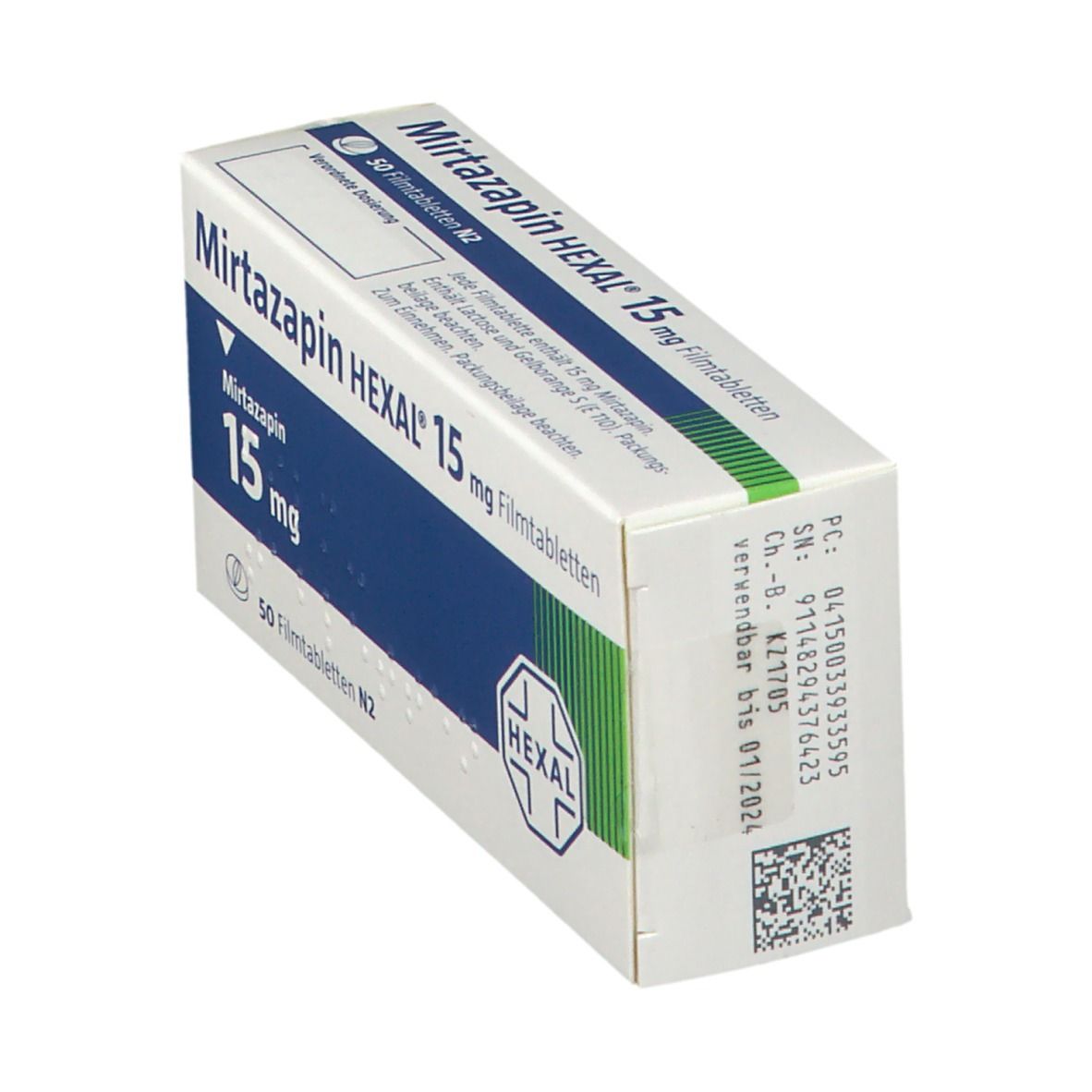 Mirtazapin Hexal 30 mg Filmtabletten 20 St