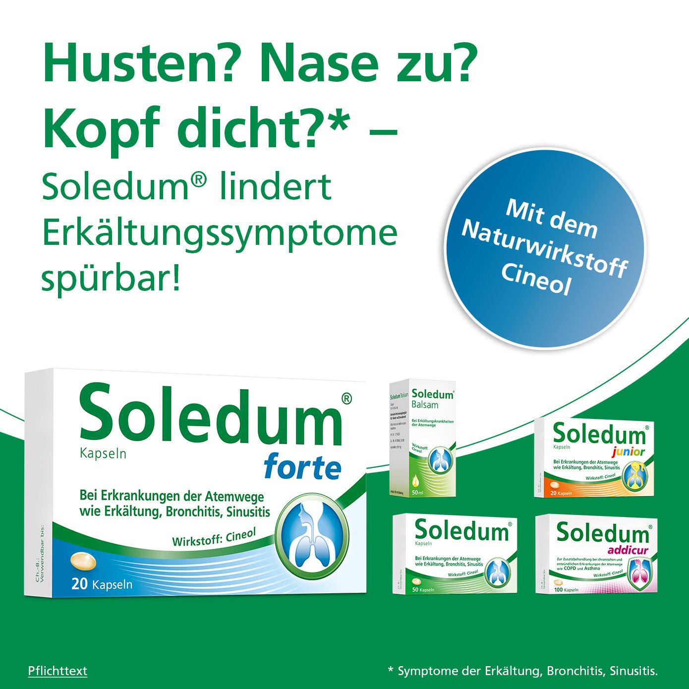Soledum® Balsam bei Erkältungskrankheiten der Atemwege