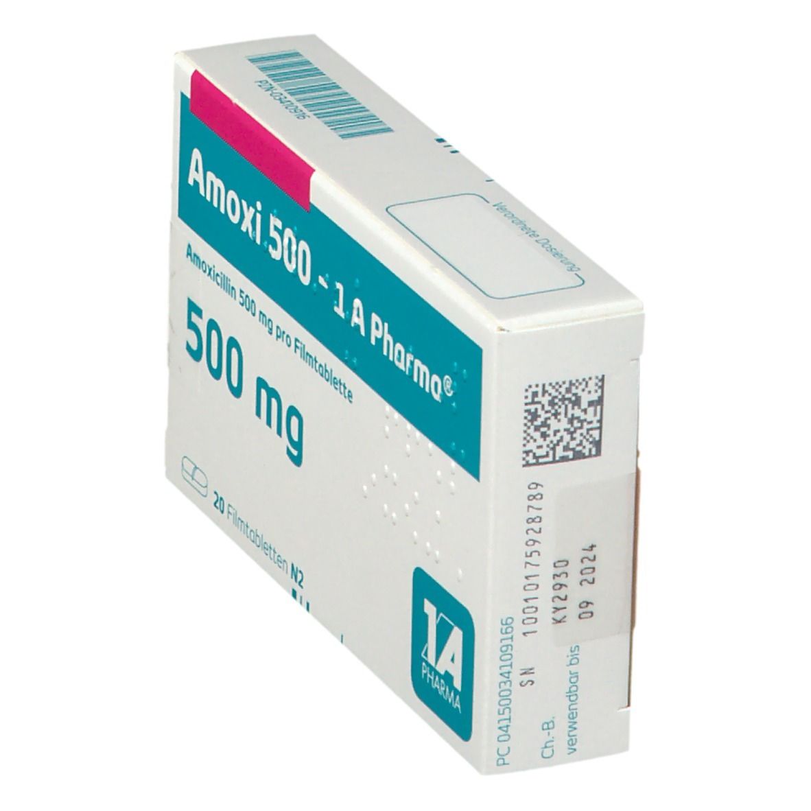 Amoxi 500-1A Pharma Filmtabletten 20 St