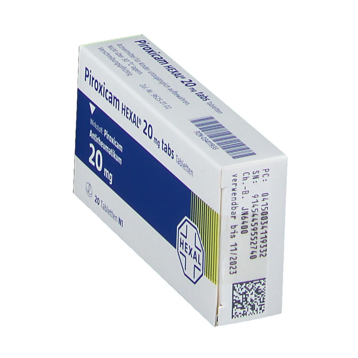 Piroxicam Hexal 20 mg tabs Tabletten St