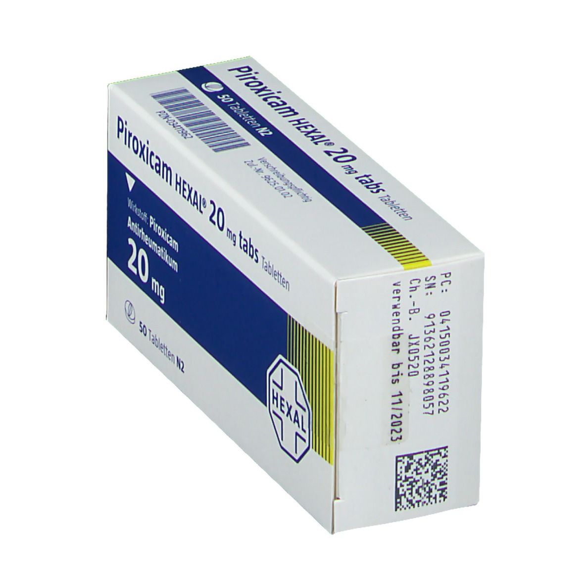 Piroxicam Hexal 20 mg tabs Tabletten 50 St