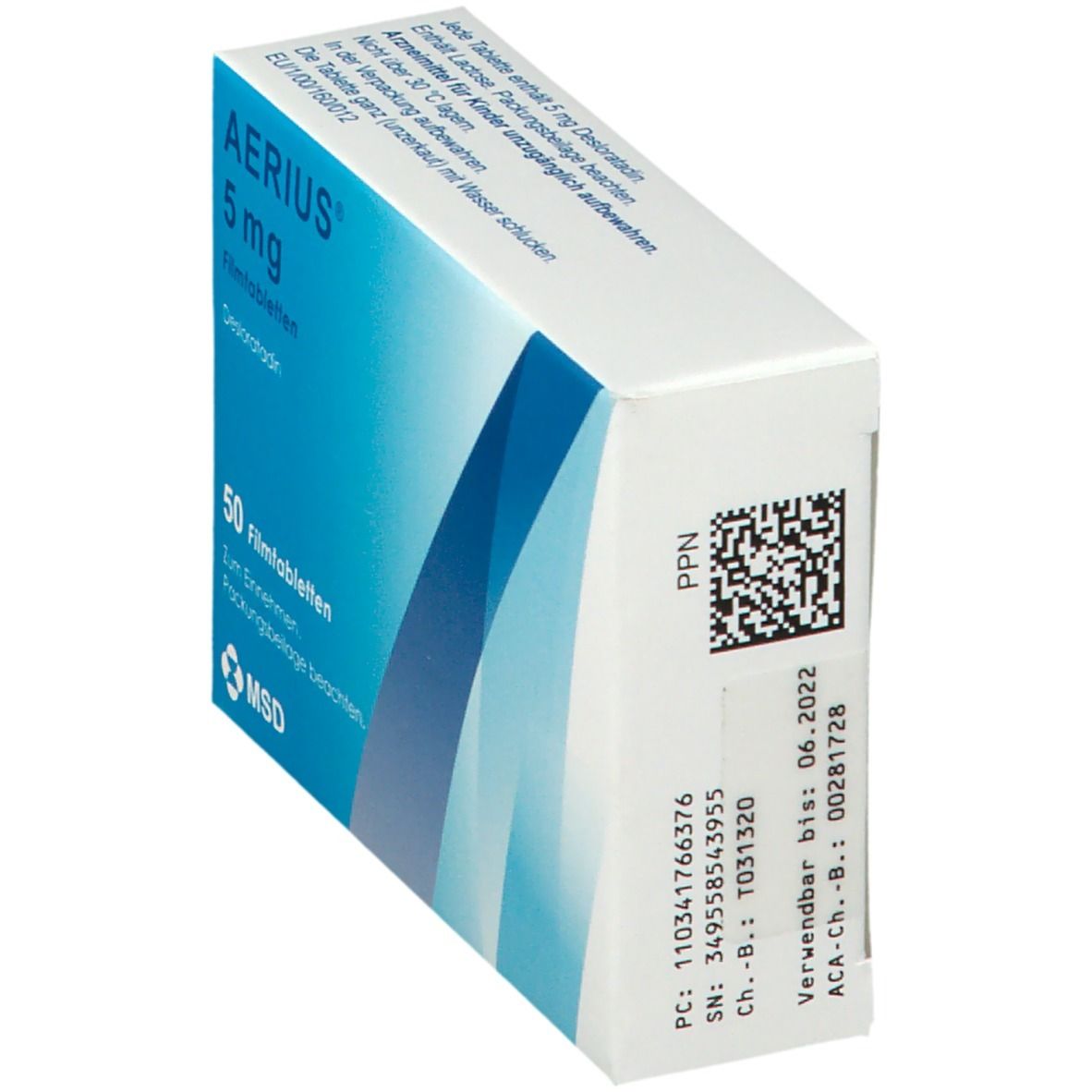 Aerius 5 mg Filmtabletten 50 St