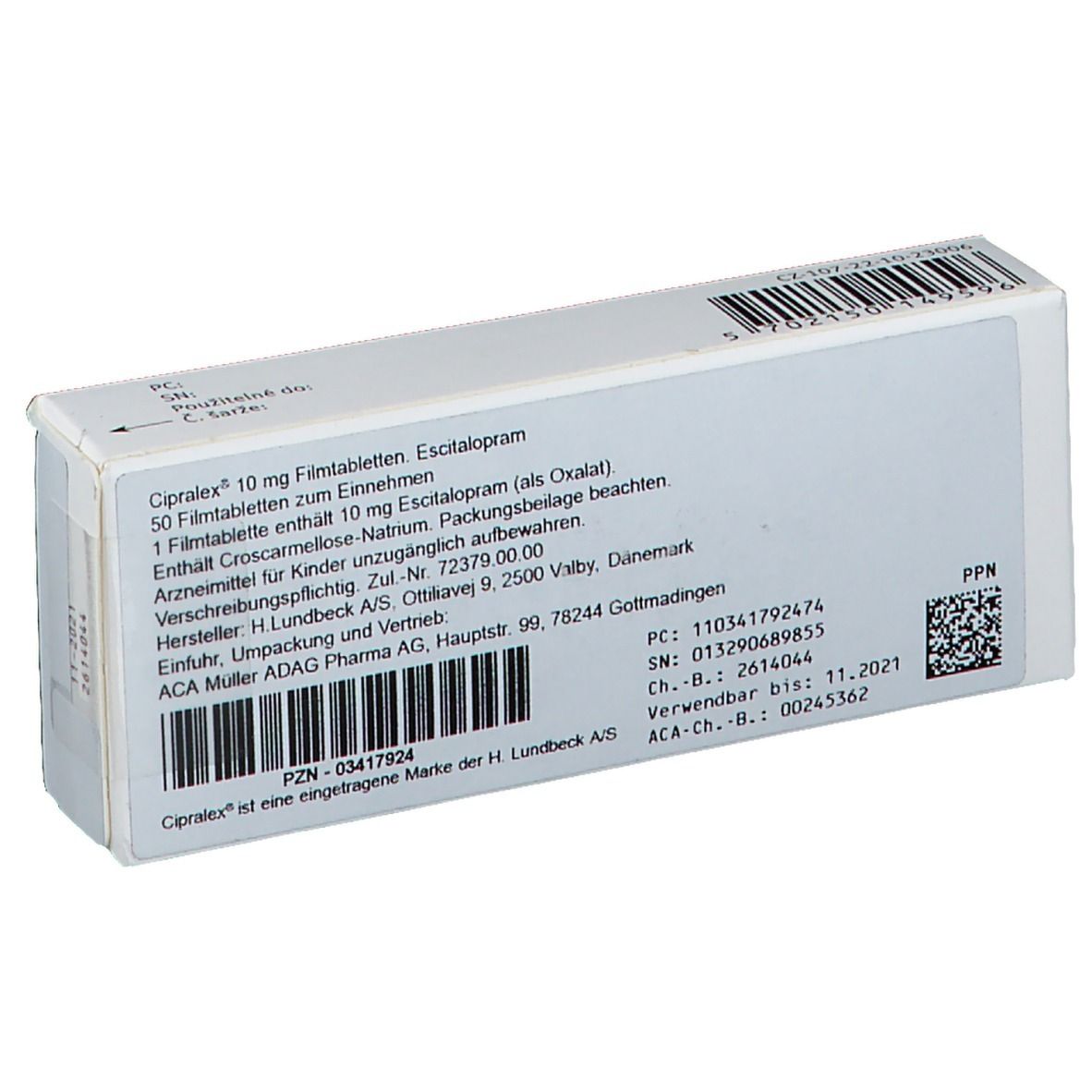 Cipralex® 10Mg Mikrogramm/G