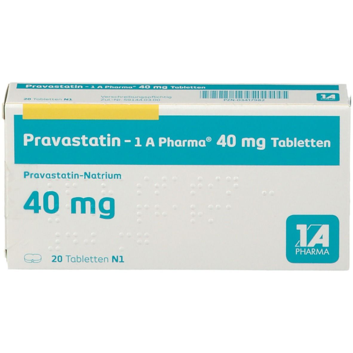 Pravastatin 1A Pharma® 40Mg