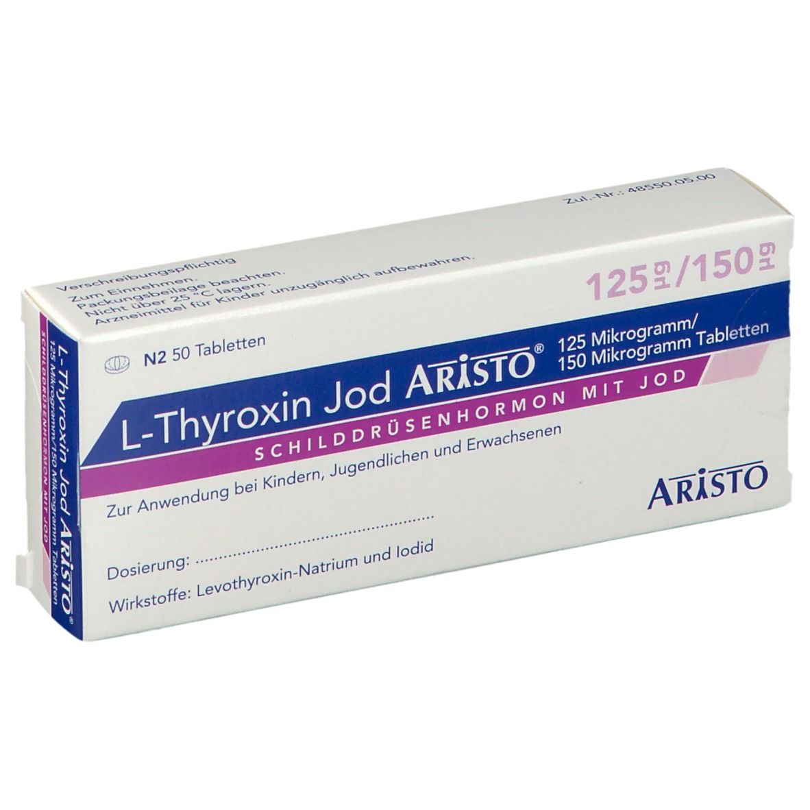 L-Thyroxin Jod Aristo® 125 µg/150 µg
