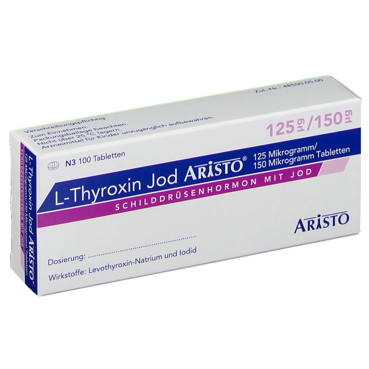 L-Thyroxin Jod Aristo® 125 µg/150 µg