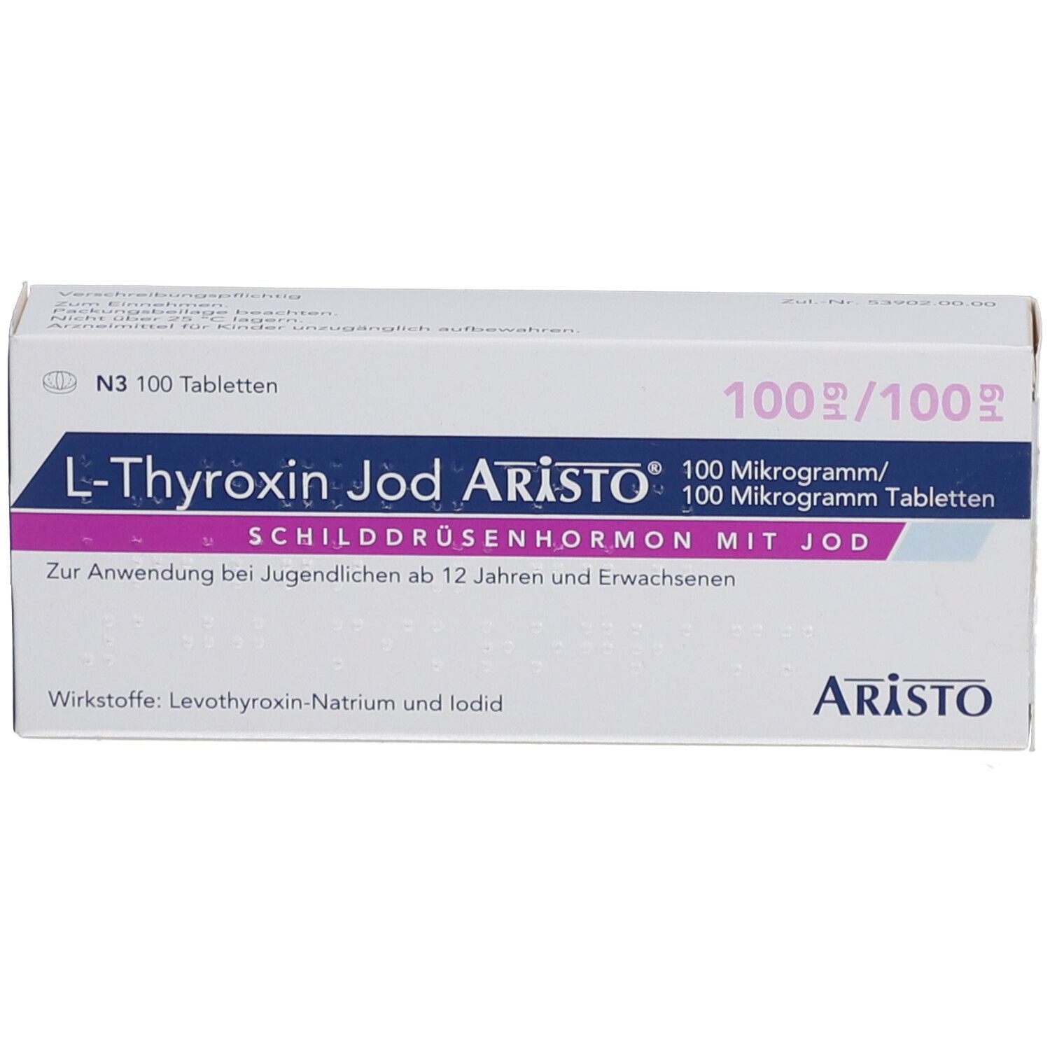 L-THYROXIN Jod Aristo 100 µg/100 µg Tabletten