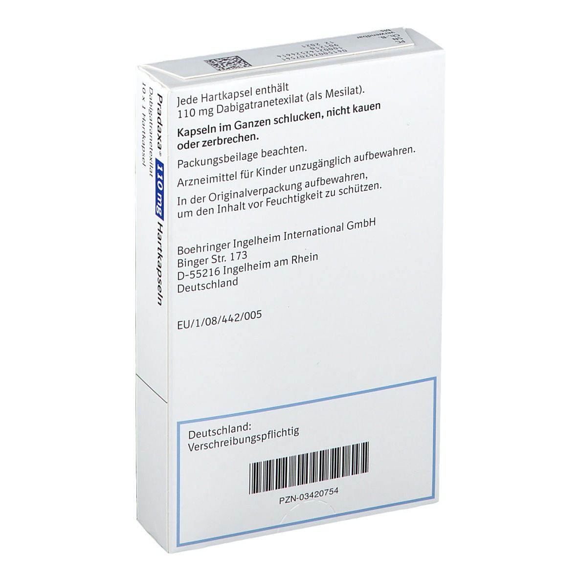 Pradaxa® 110 mg 10 St mit dem E-Rezept kaufen - Shop Apotheke