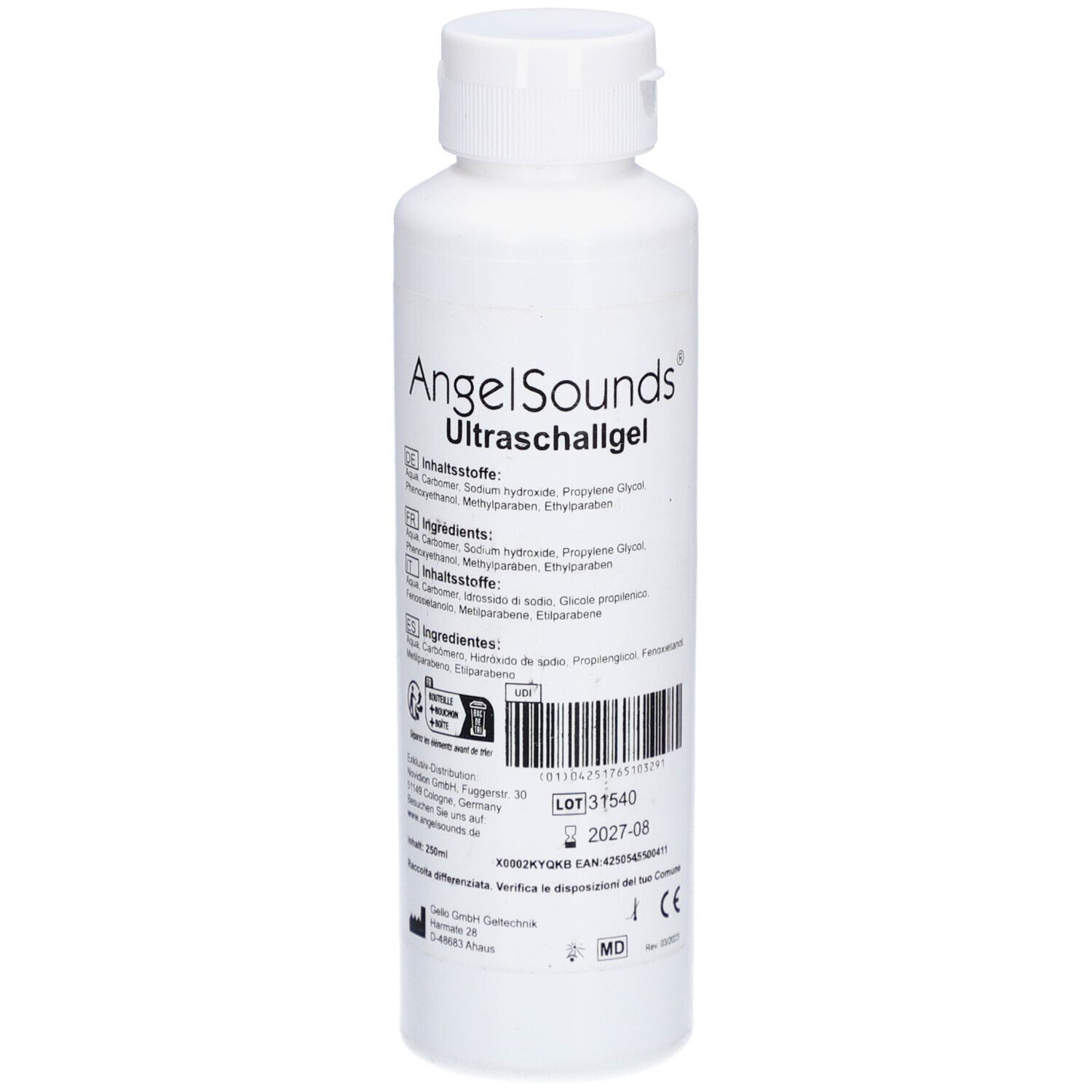 AngelSounds - Ultraschallgel - 250 ml