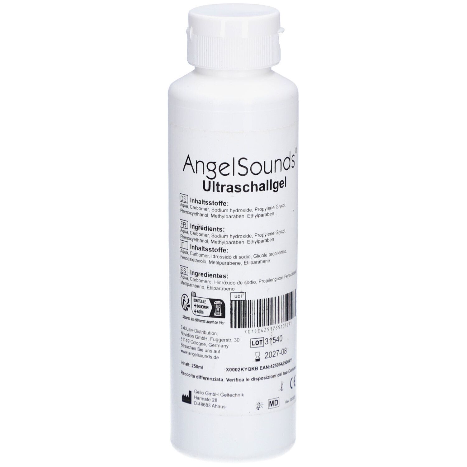 AngelSounds - Ultraschallgel - 250 ml