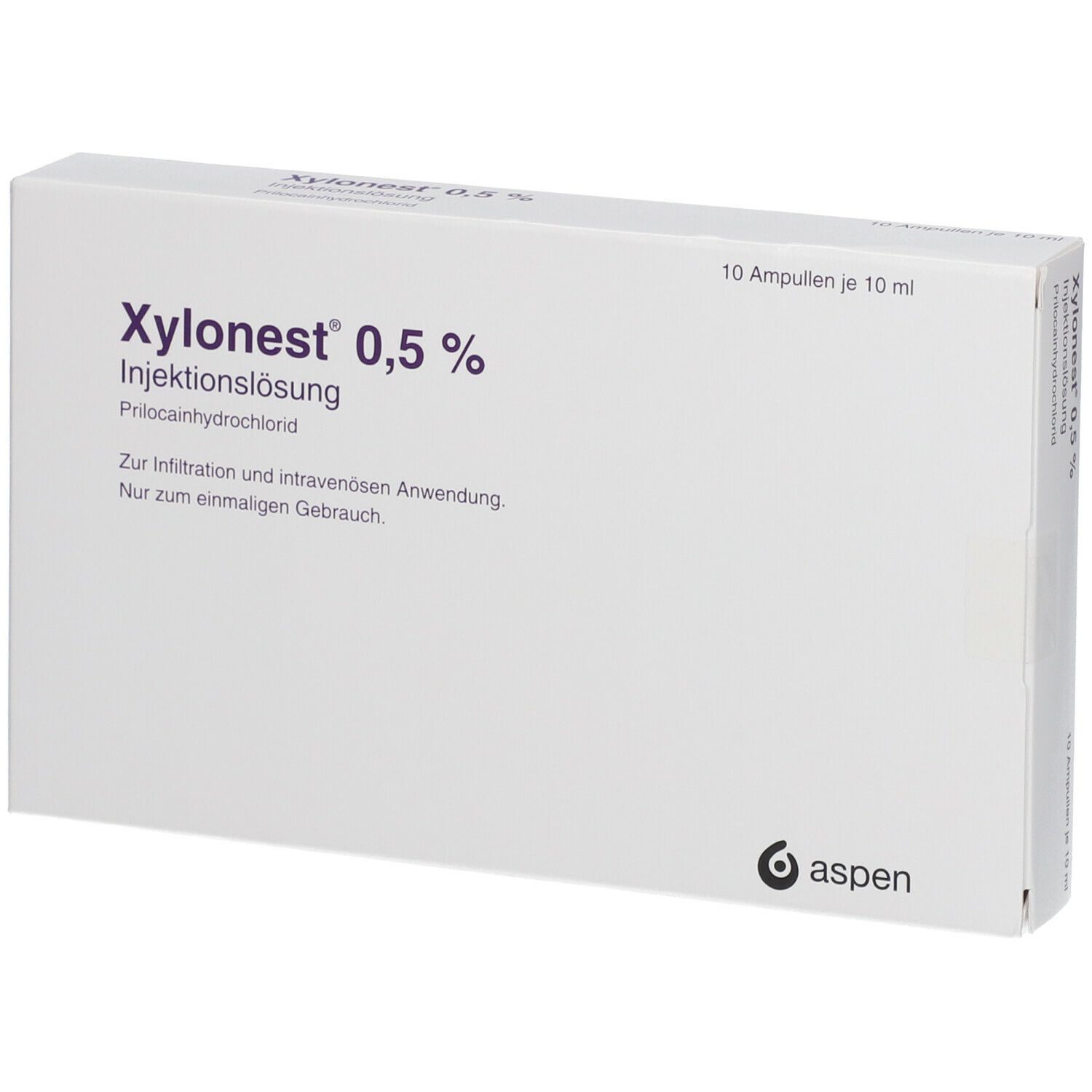 Xylonest 0,5% Luerfit Ampullen Injektionslösung 10x10 ml