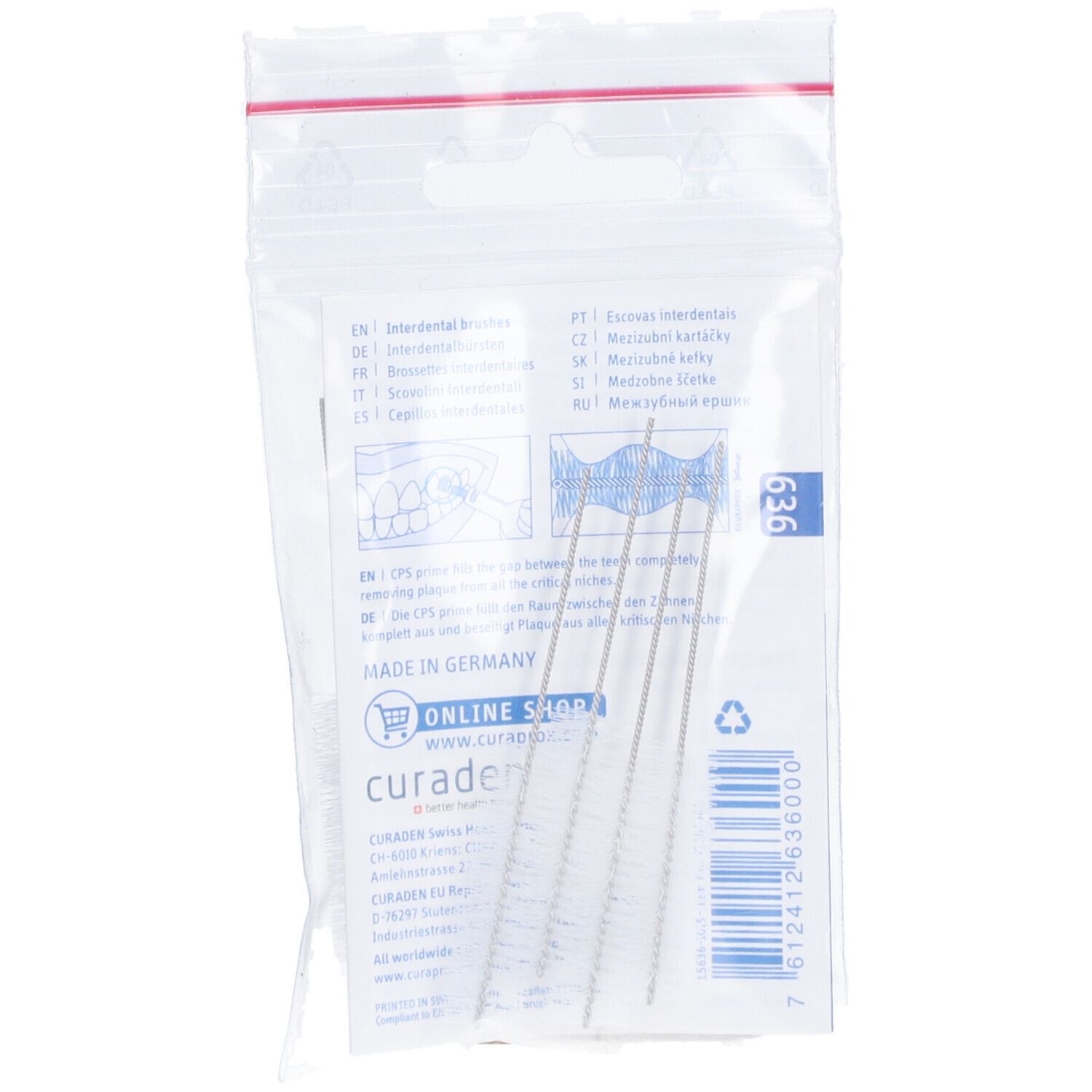 Curaprox LS 636 Interdentalbürste grob 5 St Zahnbürste