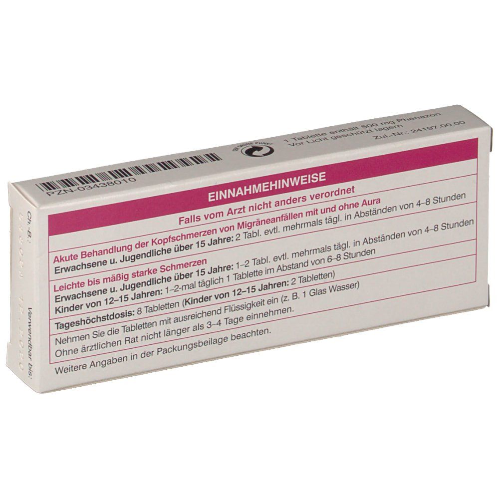 Migräne-Kranit® 500 mg Tabletten