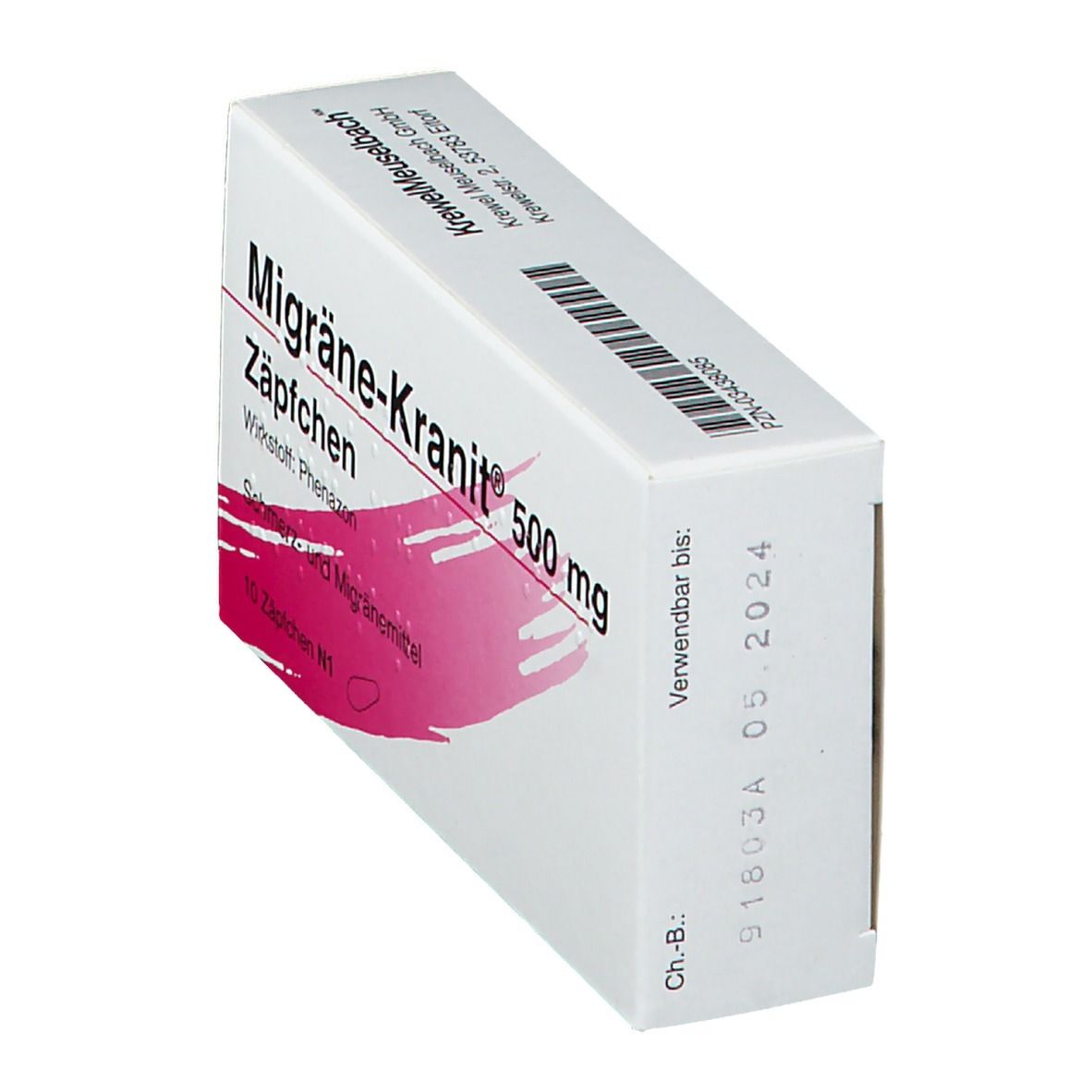 Migräne-Kranit® 500 mg Zäpfchen