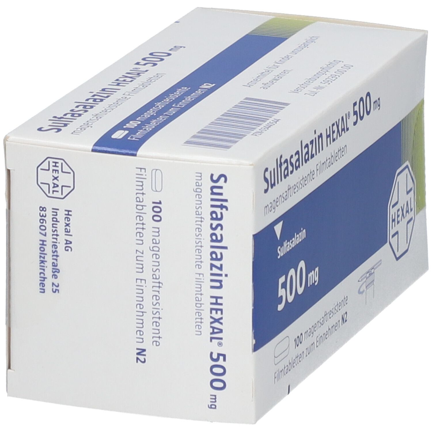 Sulfasalazin Hexal 500 mg magensaftr.Filmtabletten 100 St Filmtabletten magensaftresistent