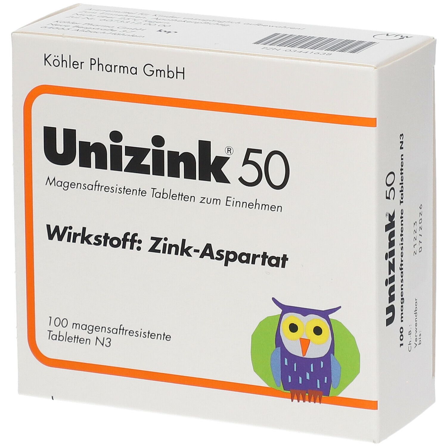 Unizink® 50 Tabletten