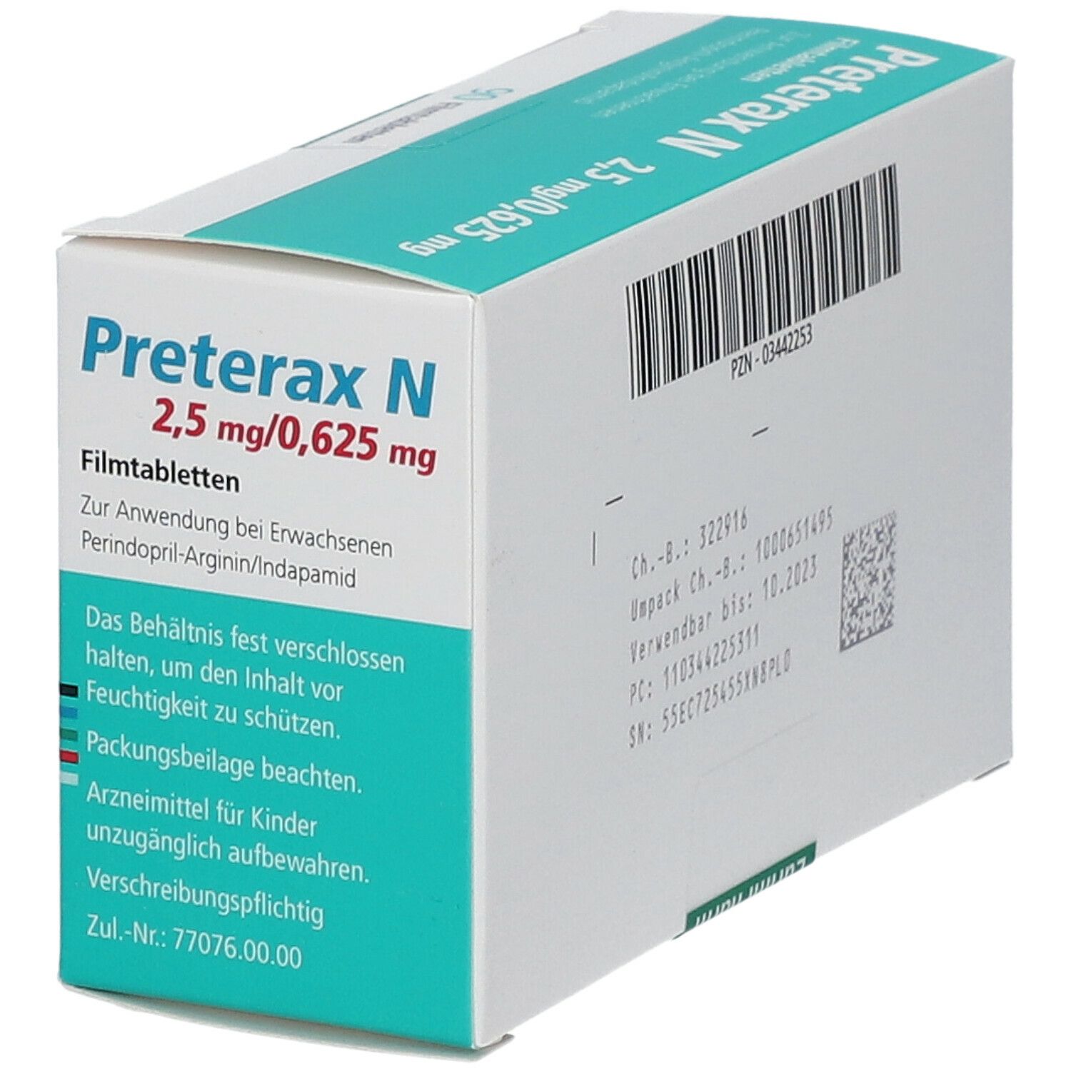 Preterax N 2,5 mg/0,625 mg