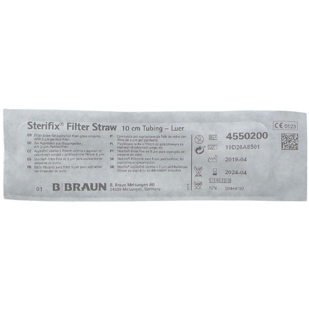 Sterifix® Filterhalm 10 cm