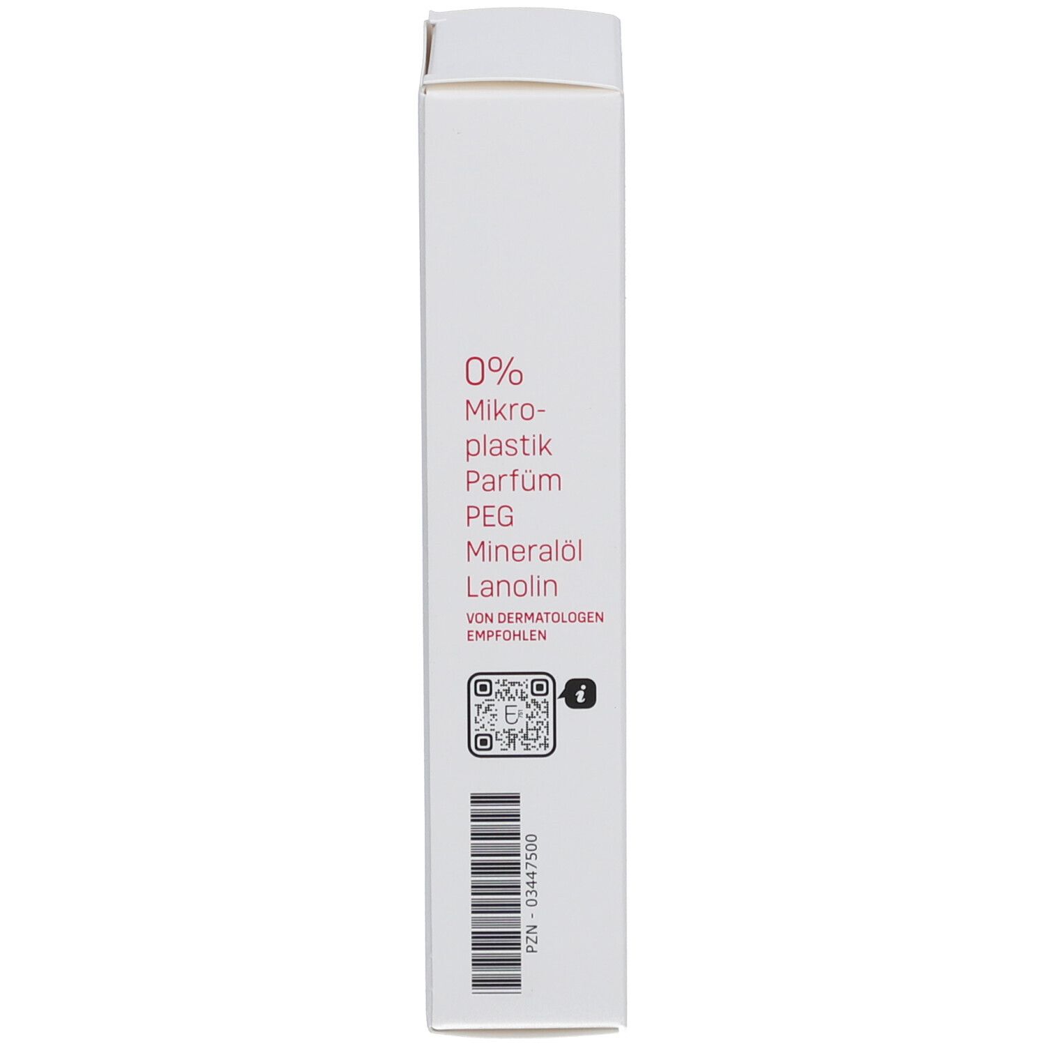 Rückseite der EUBOS Urea Intensive Care Gesichtscreme Verpackung. Text und Informationen.