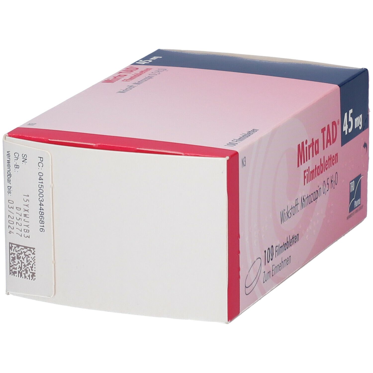 Mirtalich 45 mg Filmtabletten 100 St