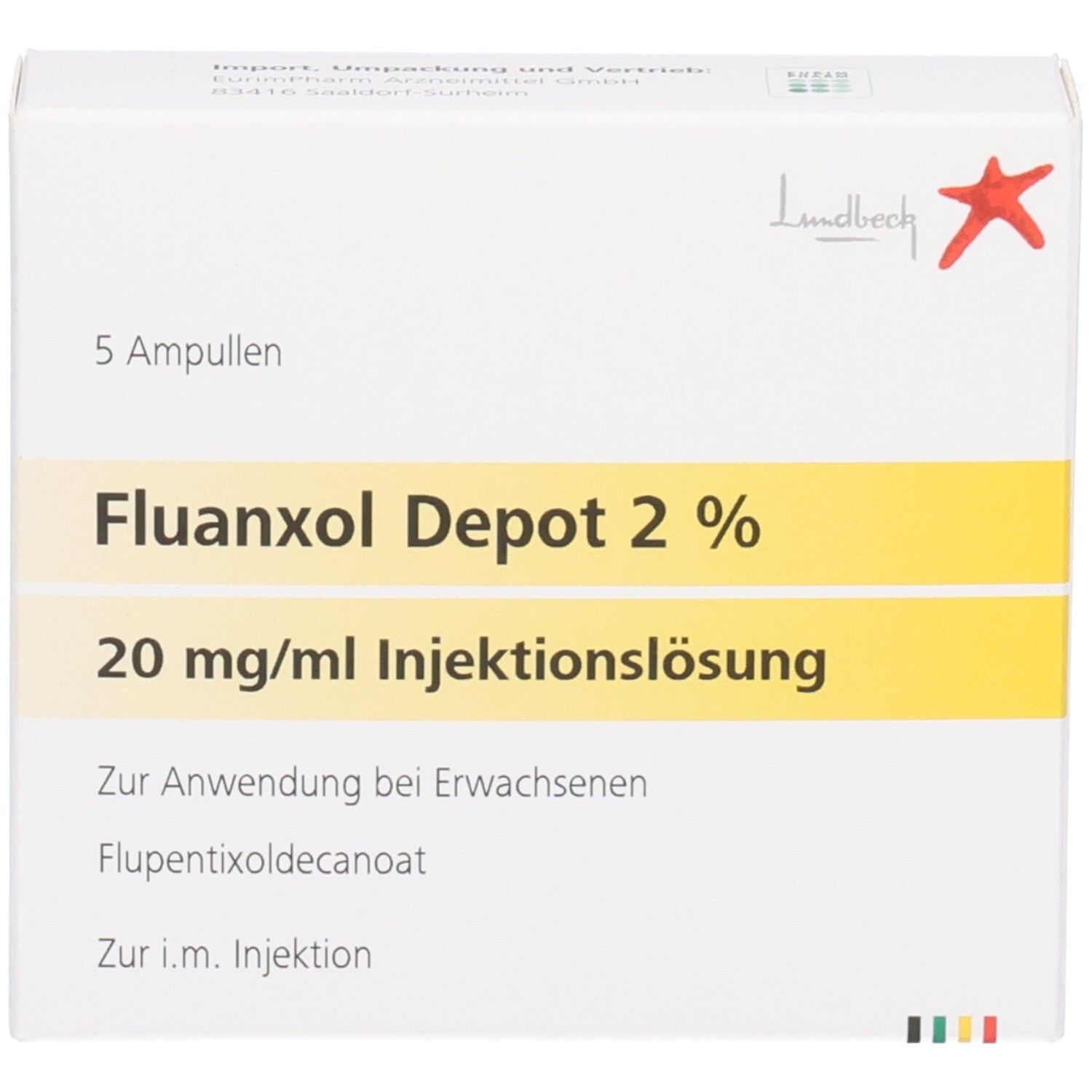 Paliperidon Orifarm 100 mg Depot-Injektionssuspension, 1 Fertigspritze.