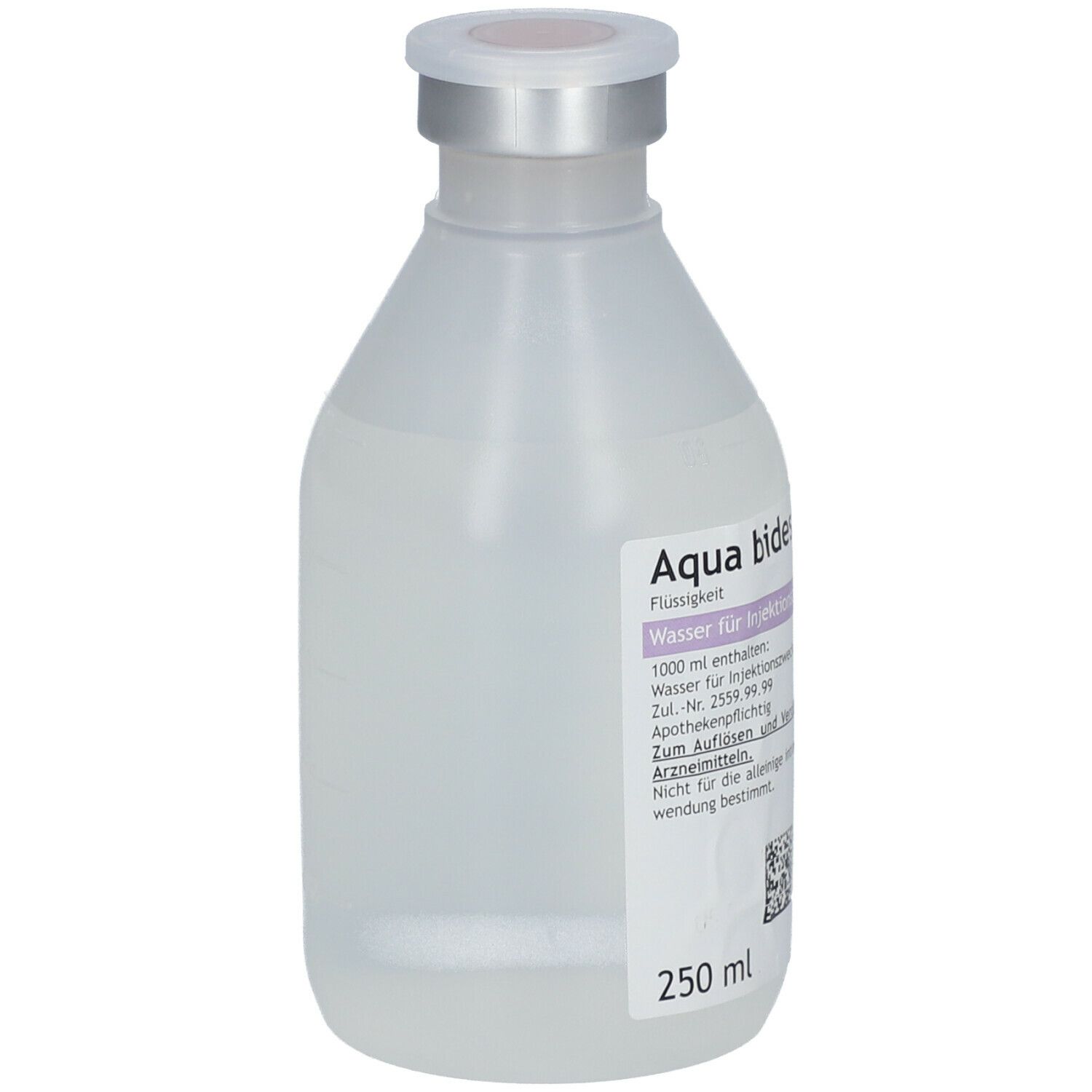 Aqua Bidest Plastik 250 ml Infusionslösung