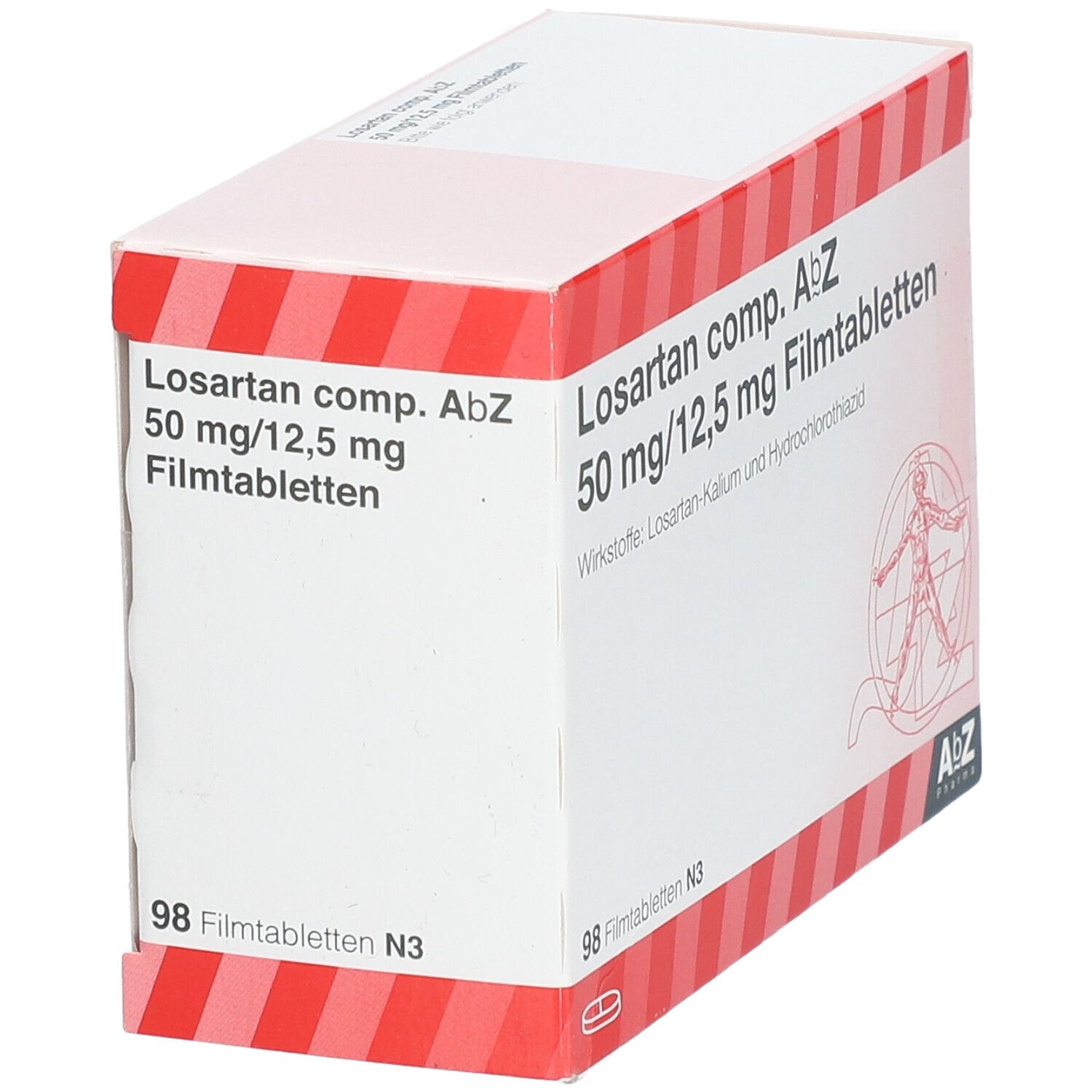 Losartan comp. AbZ 50/12,5 mg Filmtabletten 98 St