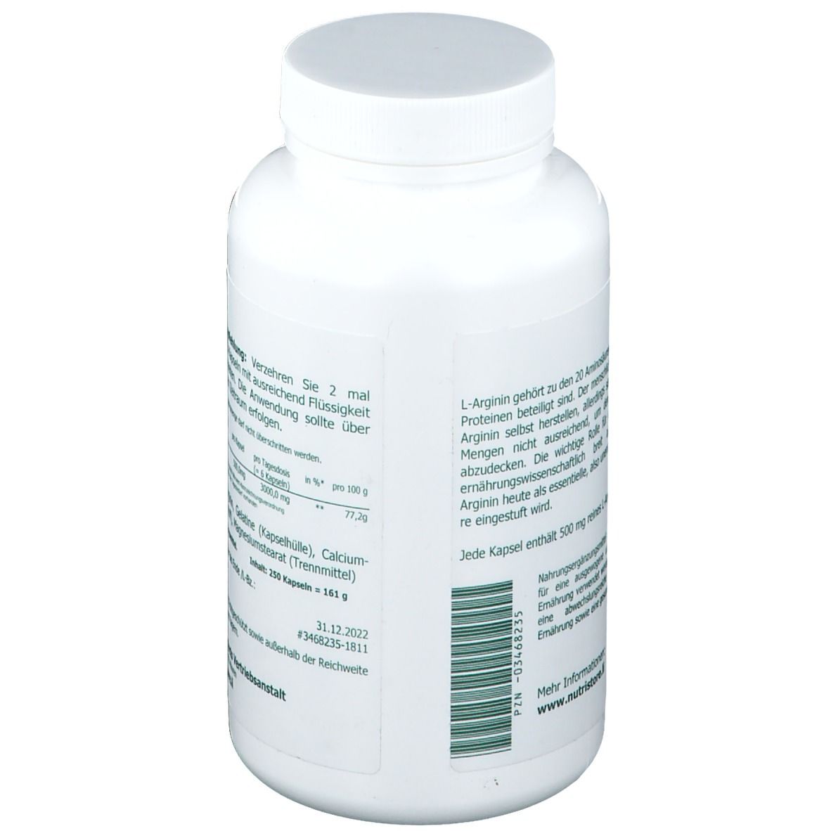 L-Arginin 500 mg