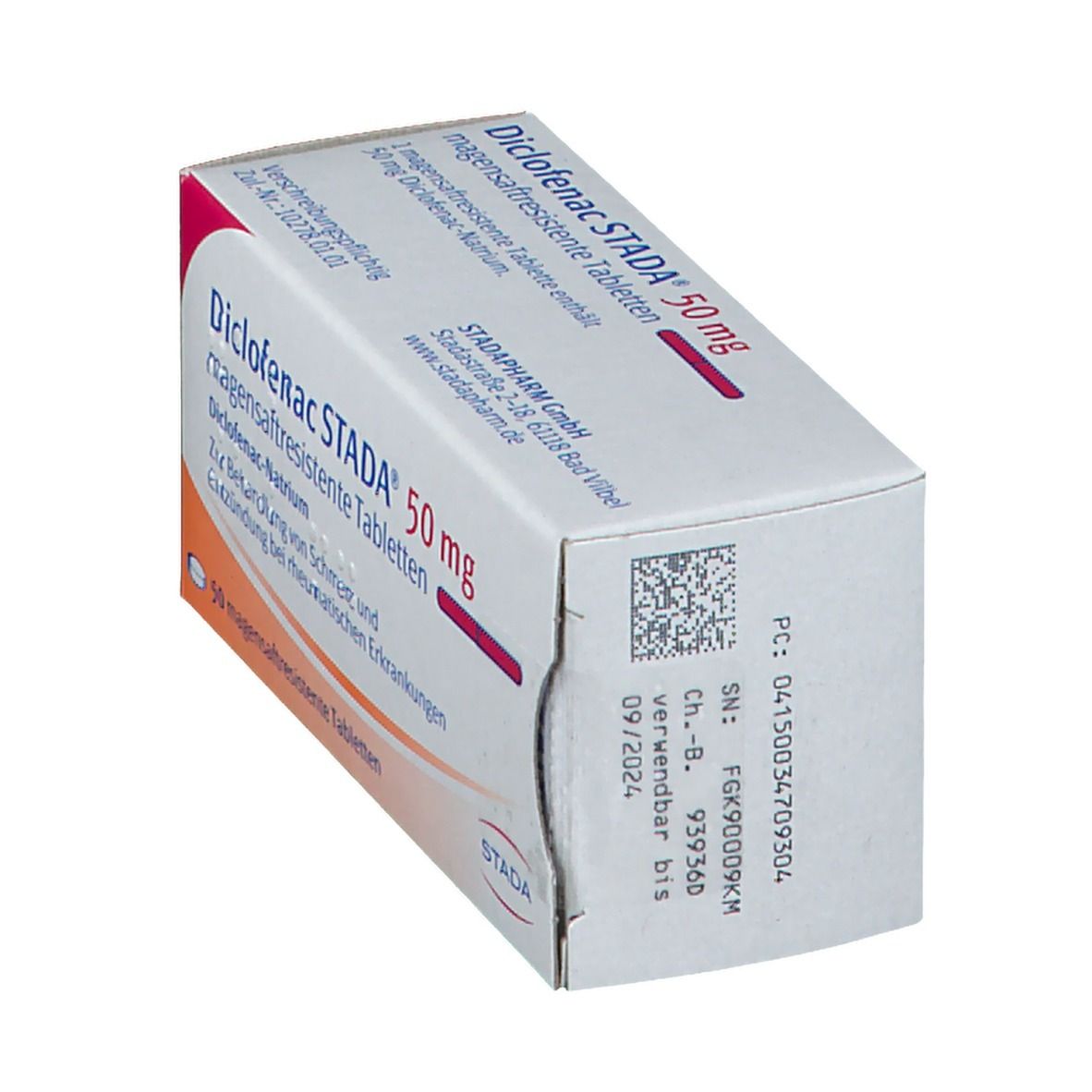 Diclofenac Stada 50 mg magensaftresist.Tabletten St Tabletten magensaftresistent