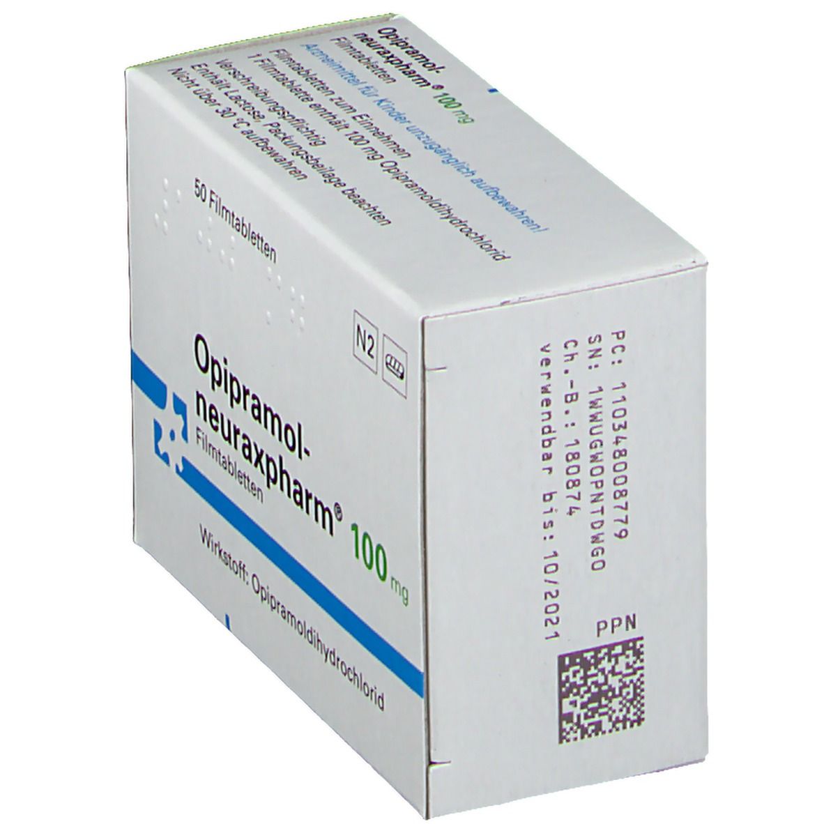 OPIPRAMOL-neuraxpharm 100 mg Filmtabletten 50 St