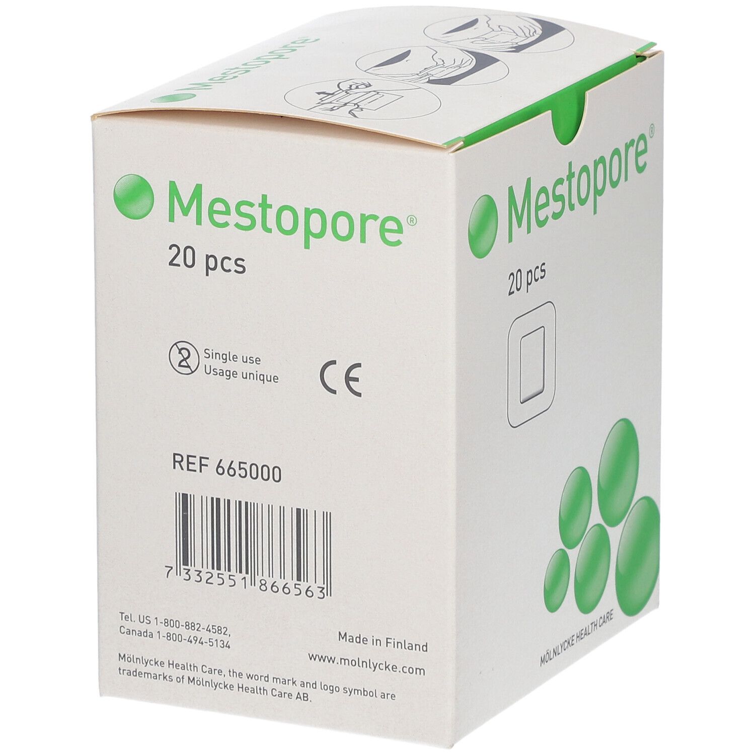 Mestopore Stomaverband 665000 20 St Verband