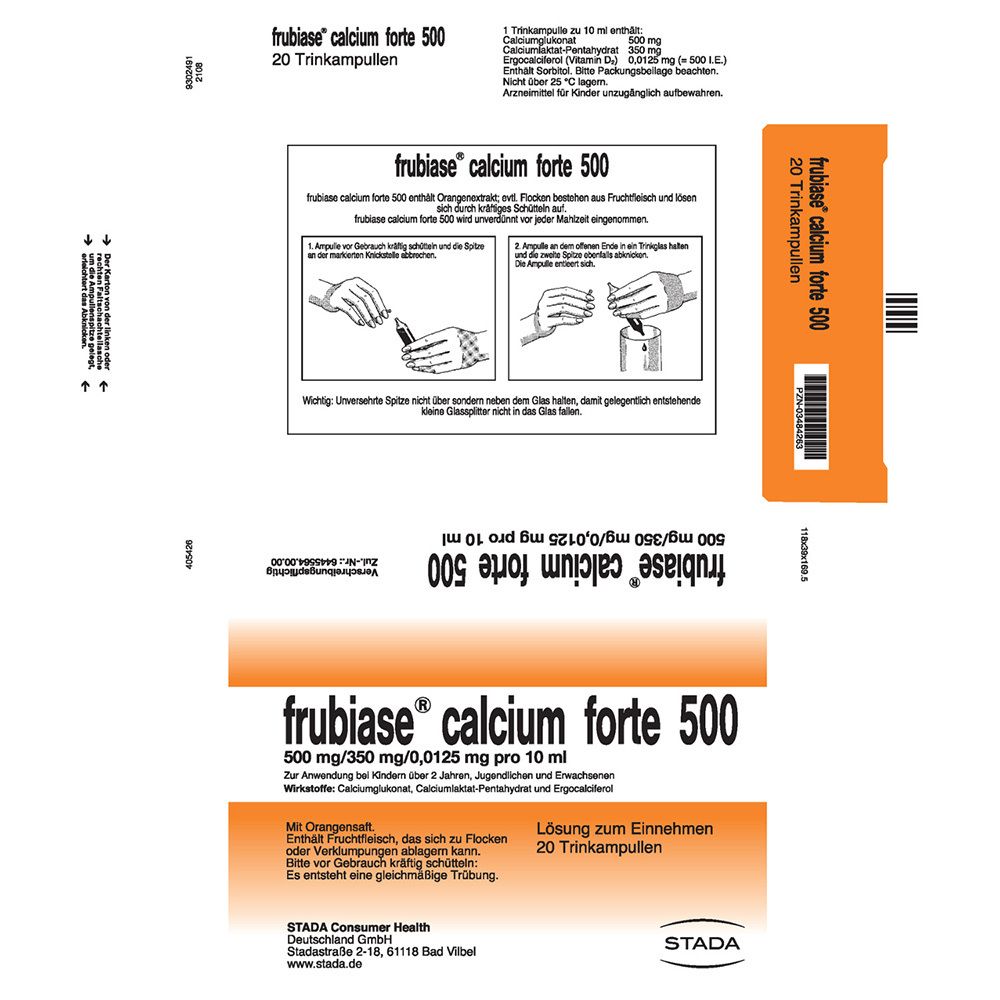 frubiase® calcium forte 500