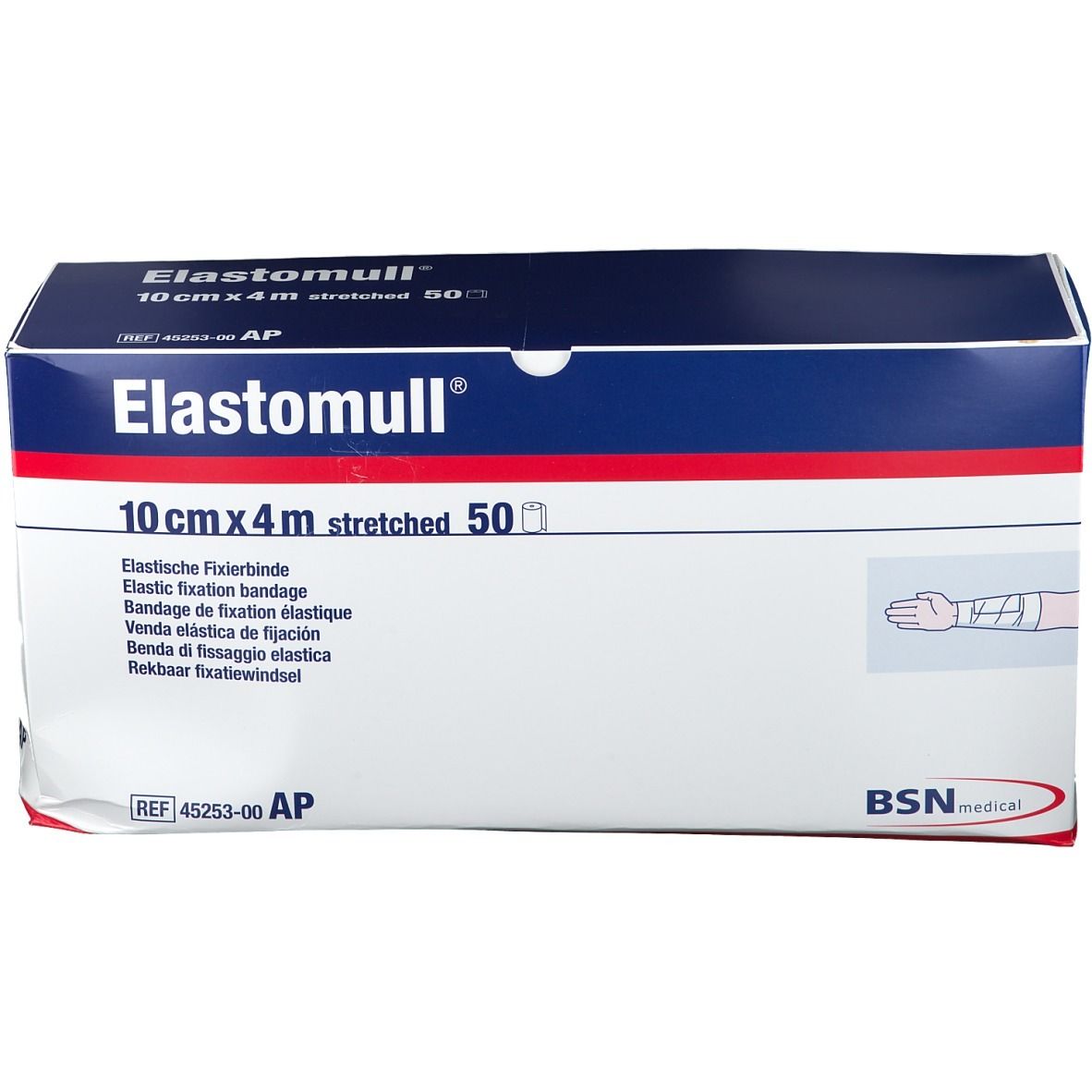 Elastomull 10 cmx4 m elast.Fixierb.45253 50 St Binden