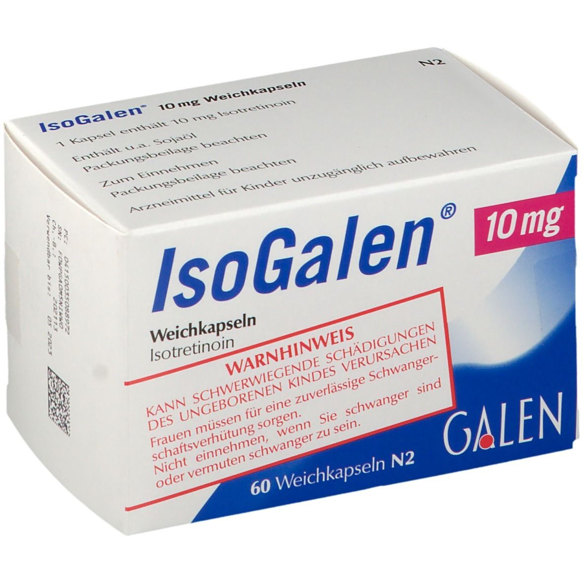 Isogalen 10 mg Weichkapseln 60 St