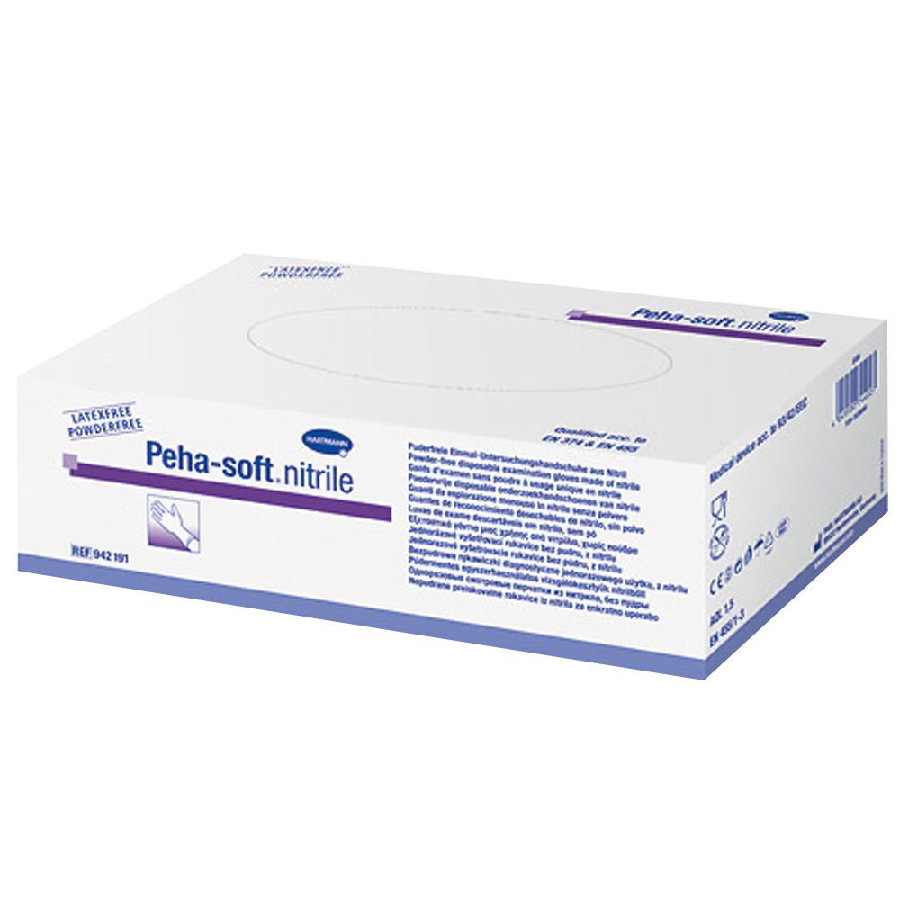 Peha-soft® nitrile puderfrei unsteril Untersuchungshandschuhe Gr. S 6 - 7
