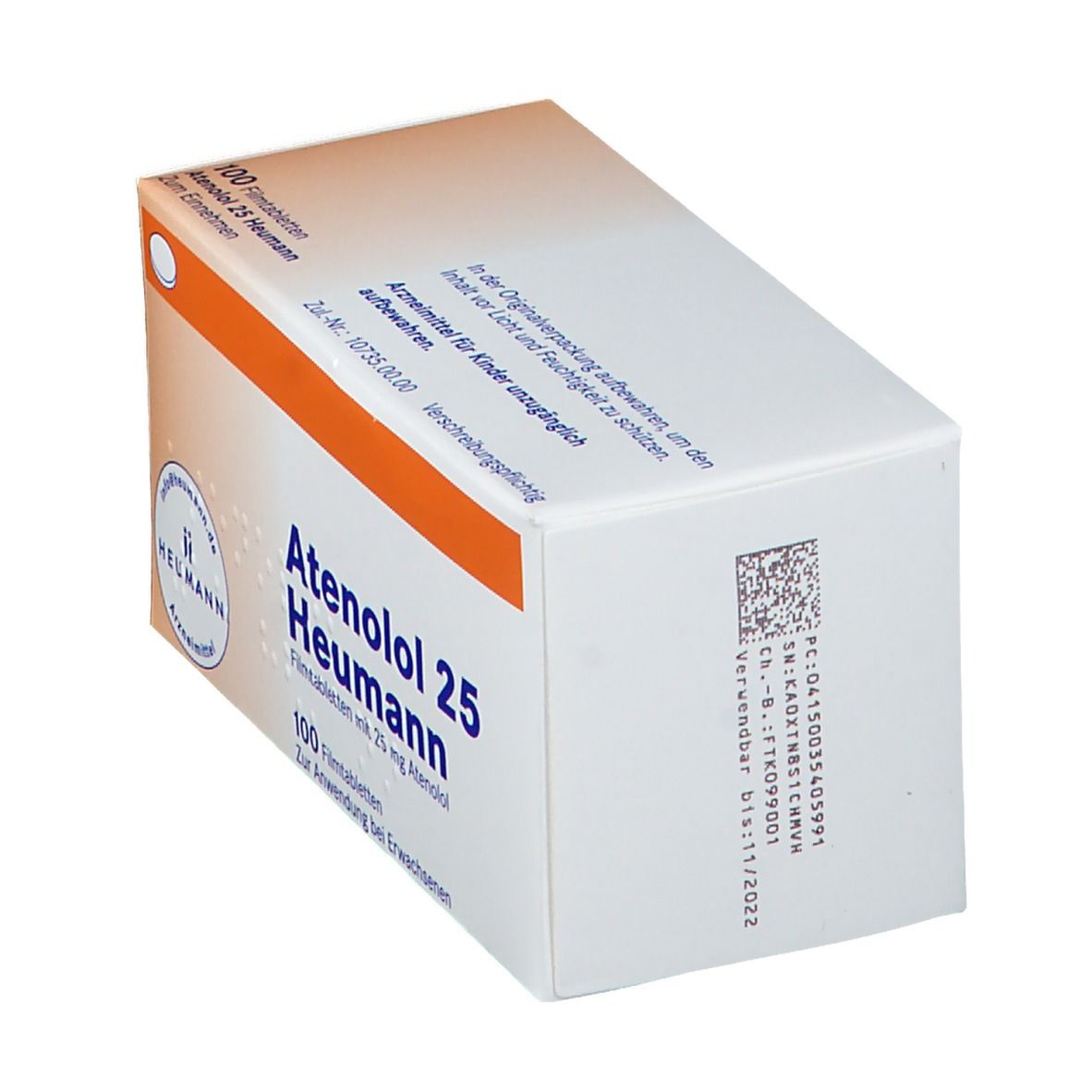 Atenolol 25 Heumann Filmtabletten 100 St